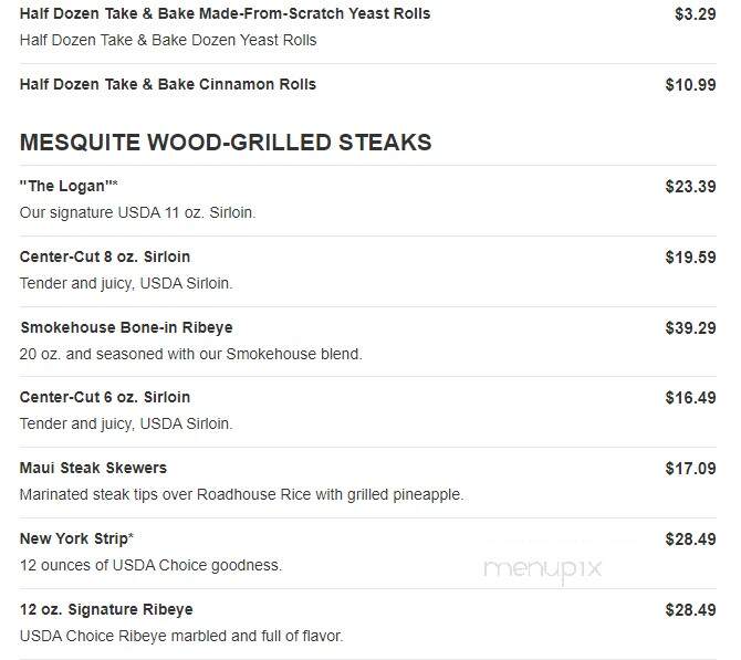 Logan's Roadhouse - Owasso, OK menu_pic