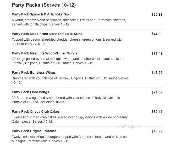 Logan's Roadhouse - Owasso, OK menu_pic
