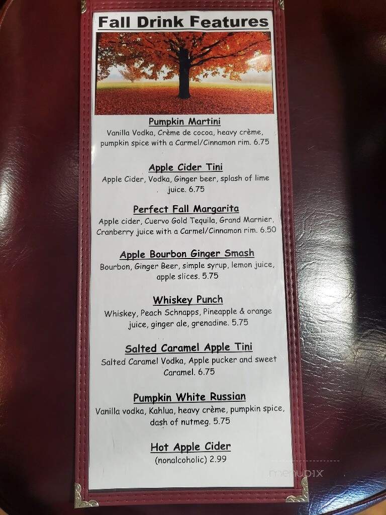 L T Evans - Danville, PA menu_pic