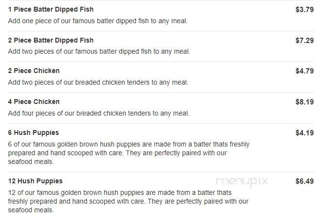 Captain D's Seafood - Crossville, TN menu_pic