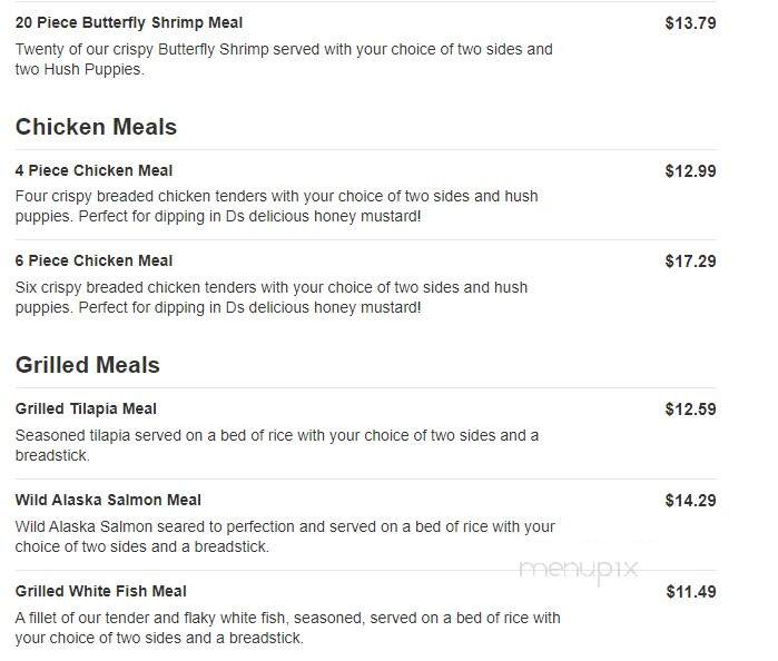 Captain D's Seafood - Crossville, TN menu_pic