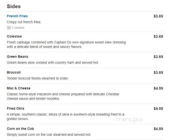 Captain D's Seafood - Crossville, TN menu_pic