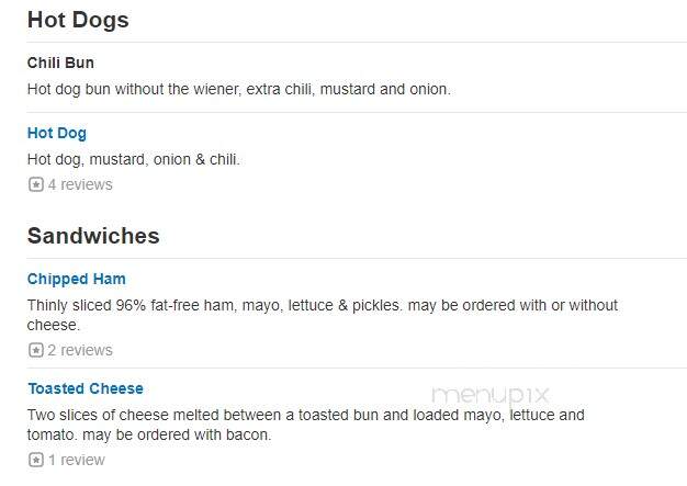 Pal's - Bristol, VA menu_pic
