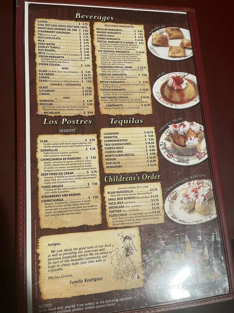 Rancho Chico - Spokane, WA menu_pic