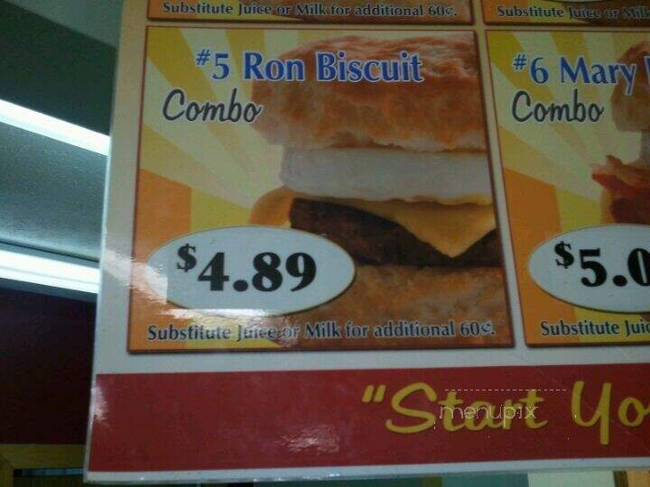 Tudor's Biscuit World - Hurricane, WV menu_pic
