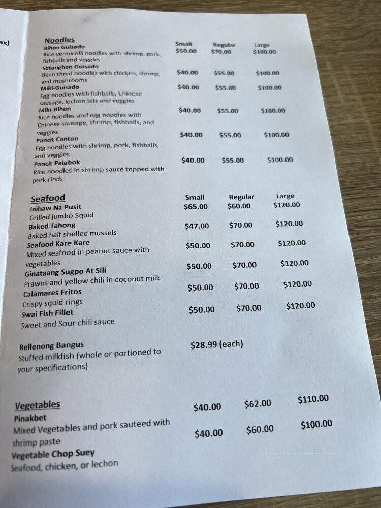 Salo Salo Grill - West Covina, CA menu_pic