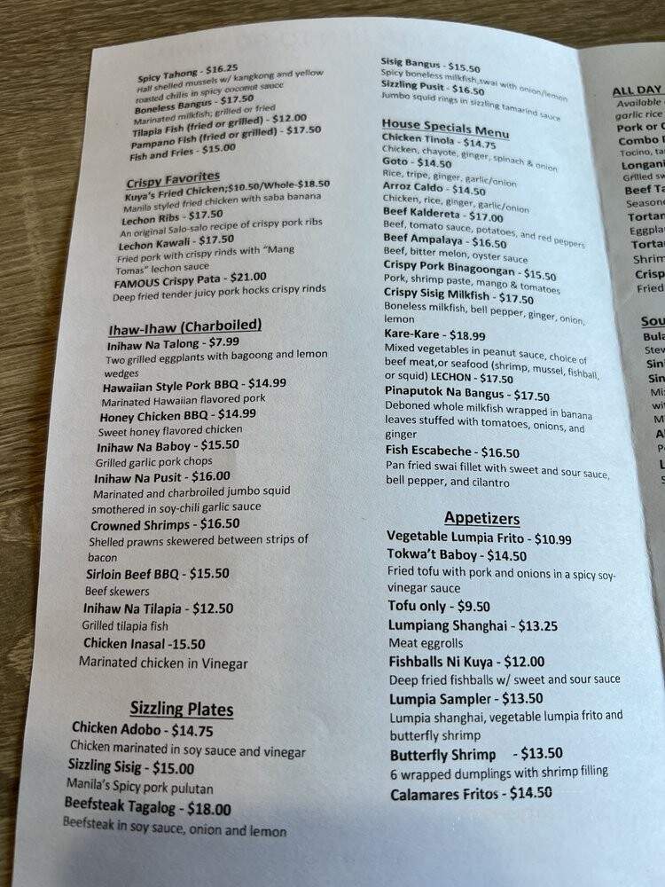 Salo Salo Grill - West Covina, CA menu_pic