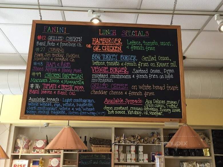 Aux Delices - Greenwich, CT menu_pic