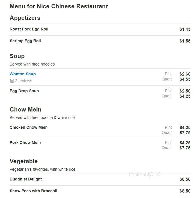 Nice Chinese Restaurant - Bristol, CT