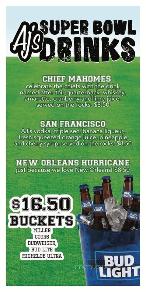 AJ's Oyster Shanty - Fort Walton Beach, FL menu_pic