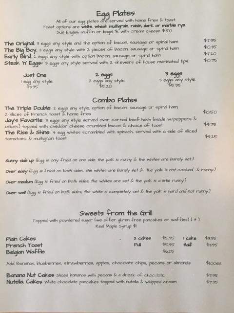Early Harvest Diner - Wakefield, MA menu_pic
