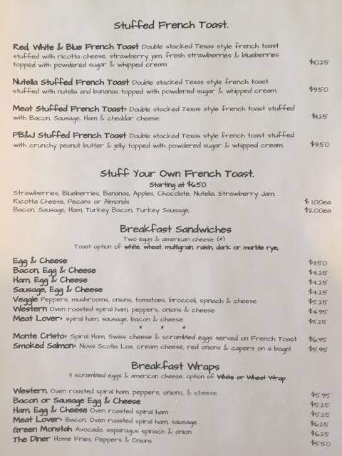 Early Harvest Diner - Wakefield, MA menu_pic