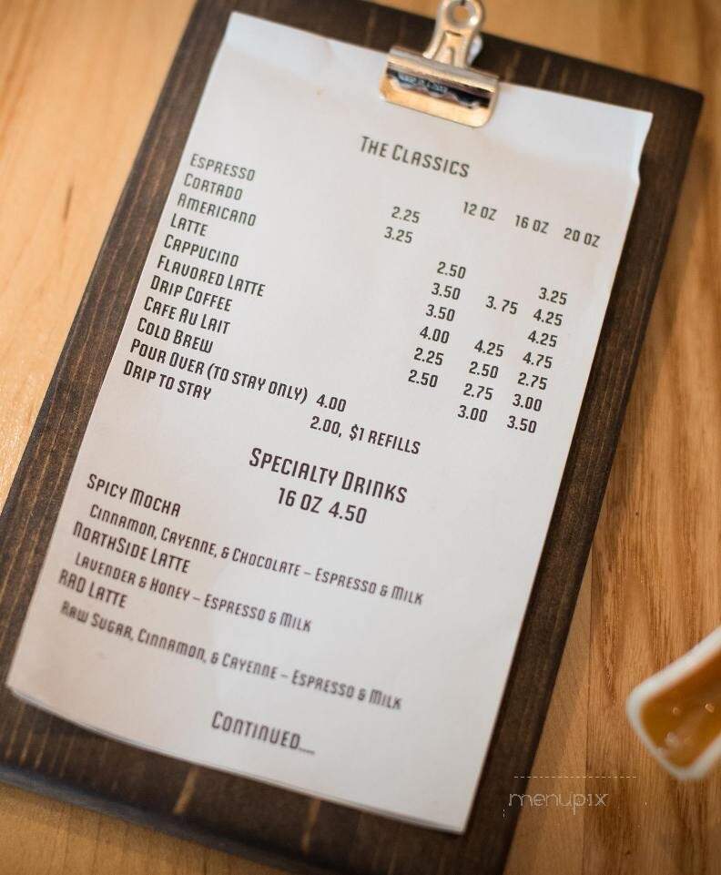 PennyCup Coffee - Asheville, NC menu_pic