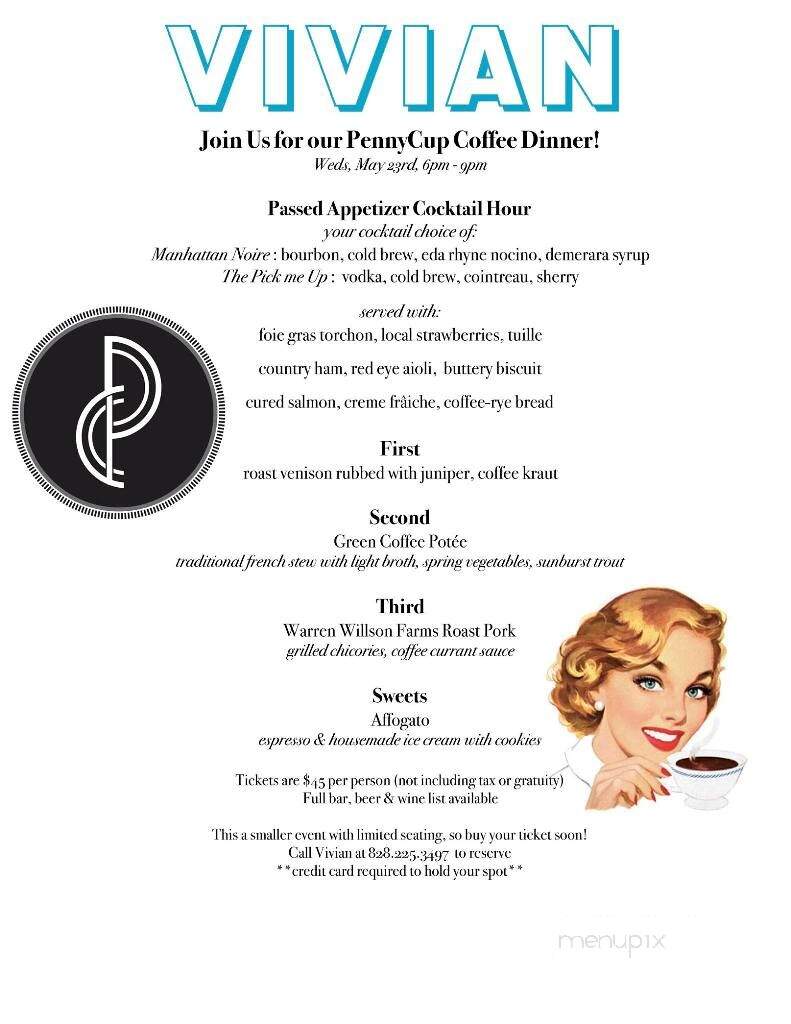 PennyCup Coffee - Asheville, NC menu_pic