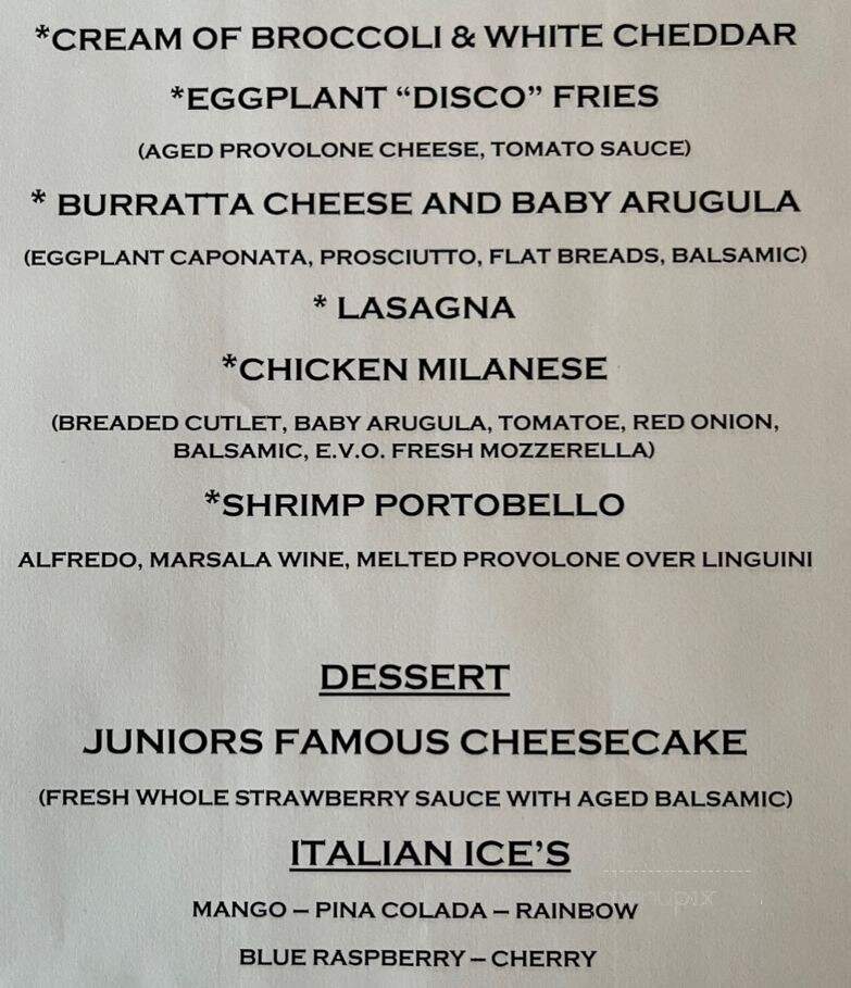 Luna Rossa Restaurant / Pizzeria - Milford, PA menu_pic