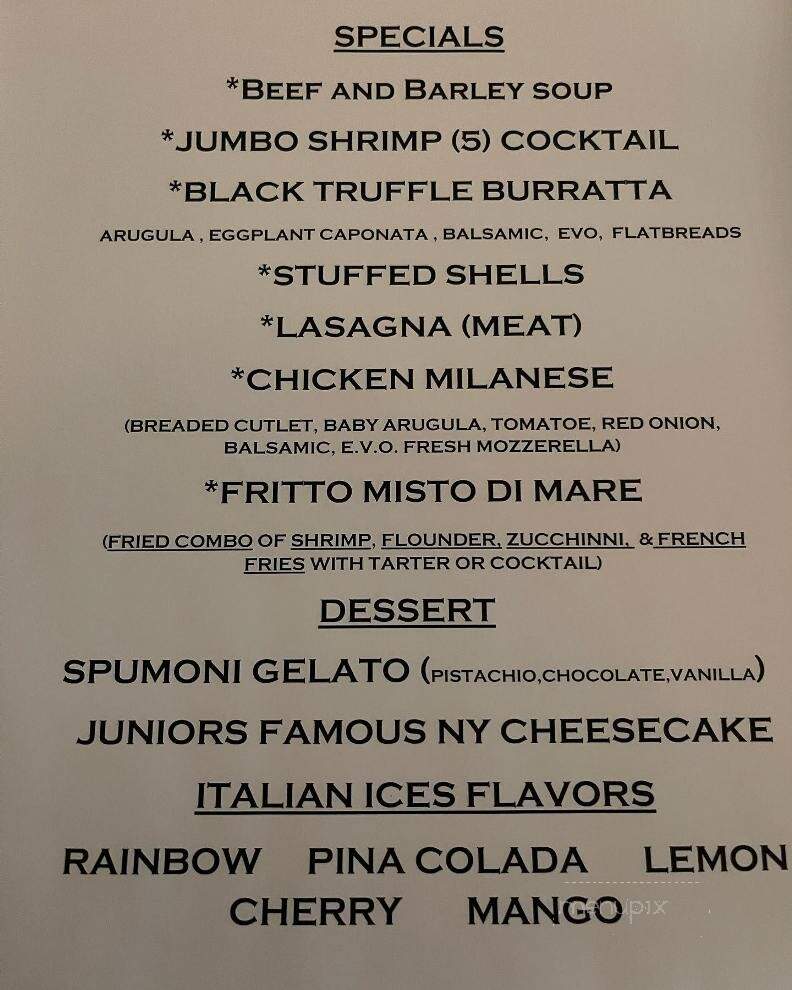 Luna Rossa Restaurant / Pizzeria - Milford, PA menu_pic