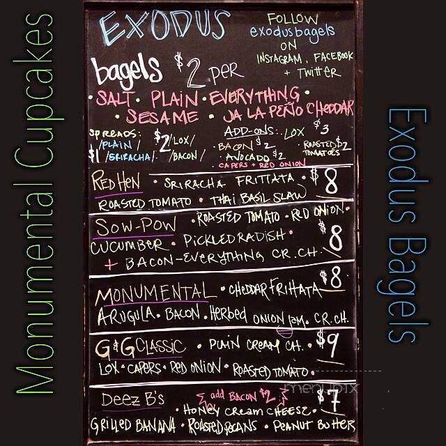 Exodus Bagels - Roslindale, MA menu_pic