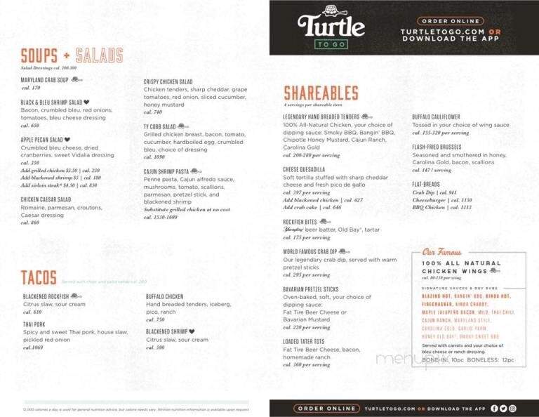 The Greene Turtle - North Brunswick, NJ menu_pic