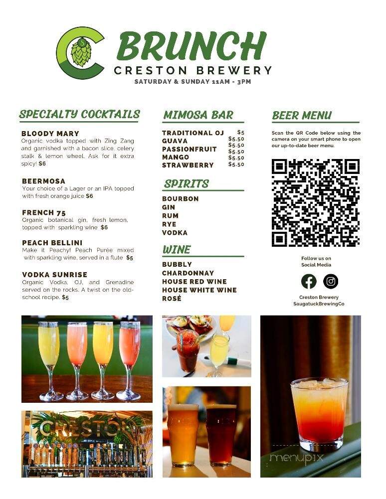Creston Brewery - Grand Rapids, MI menu_pic