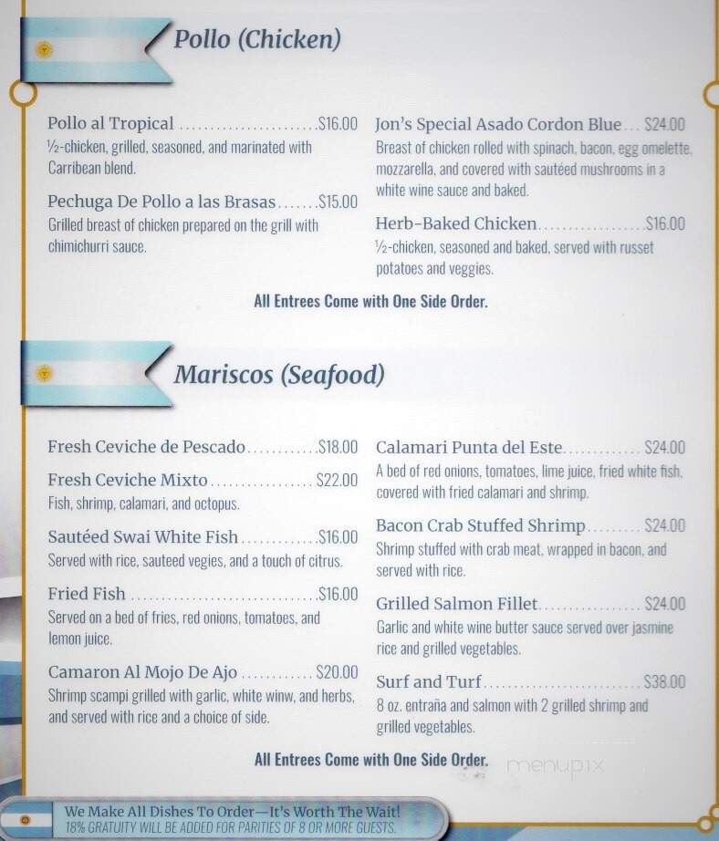 Asado Argentinian Grill - Orem, UT menu_pic