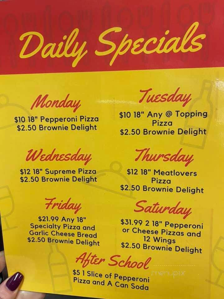 Graffiti's Pizza Joint - Eufaula, AL menu_pic