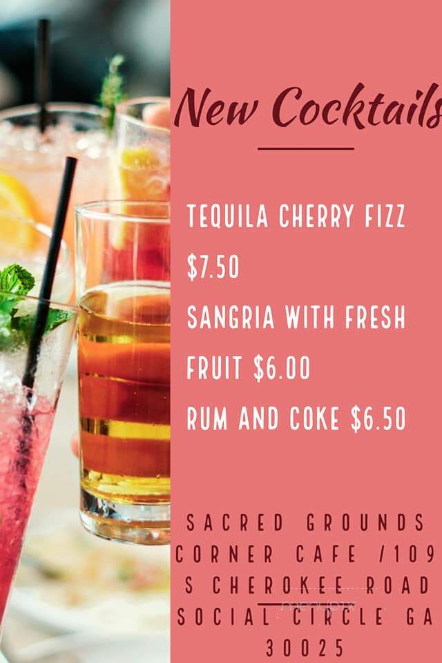 Sacred Grounds Corner Cafe - Social Circle, GA menu_pic