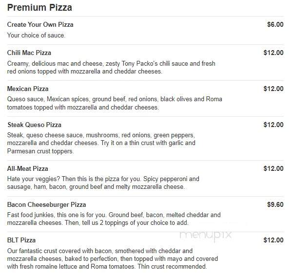 Vito's Pizza and Subs - Whitehouse, OH menu_pic