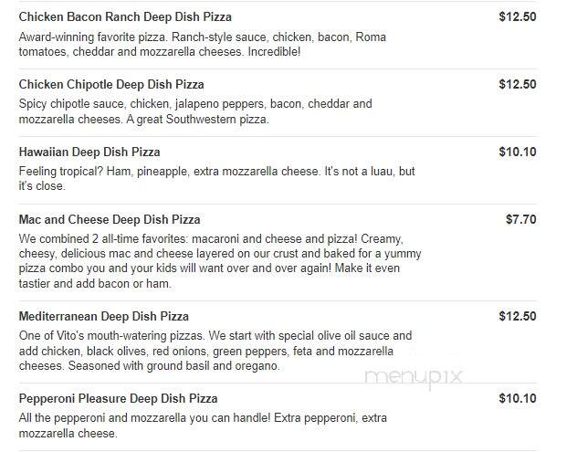 Vito's Pizza and Subs - Whitehouse, OH menu_pic