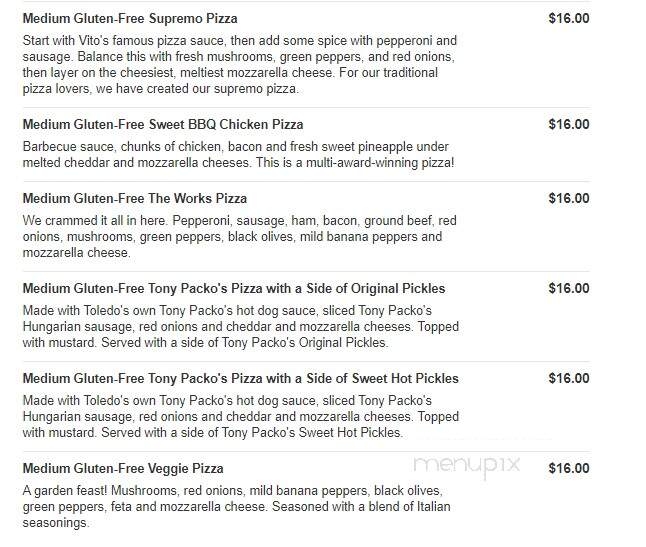 Vito's Pizza and Subs - Whitehouse, OH menu_pic