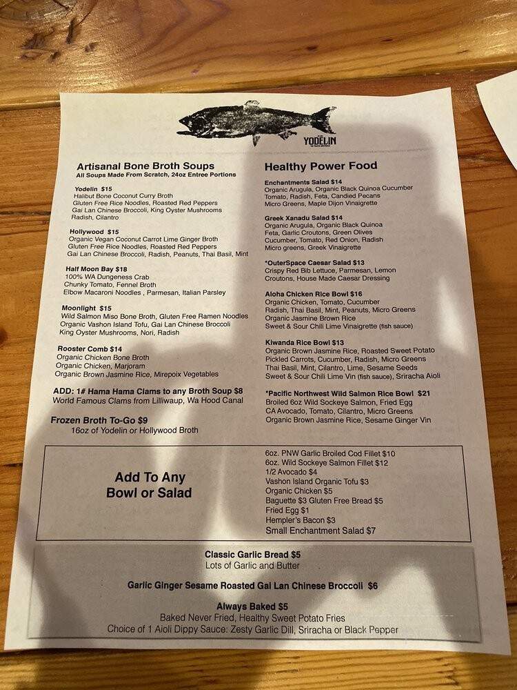 Yodelin Broth Co & Beer Garden - Leavenworth, WA menu_pic