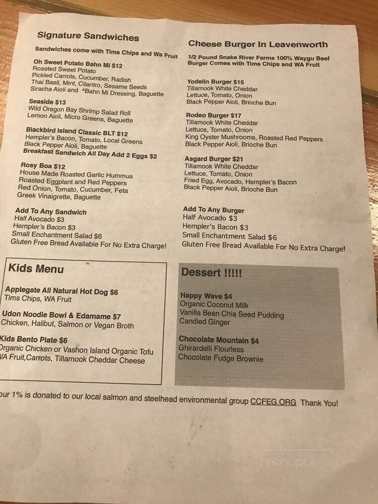 Yodelin Broth Co & Beer Garden - Leavenworth, WA menu_pic