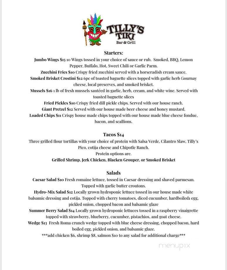 Tilly's Tiki Bar and Grill - Lavonia, GA