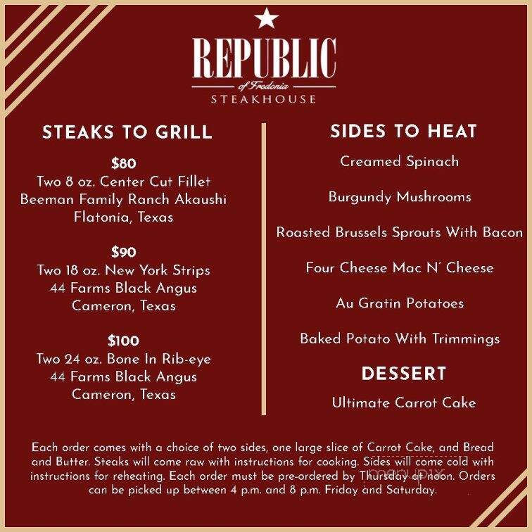 The Republic Steakhouse - Nacogdoches, TX