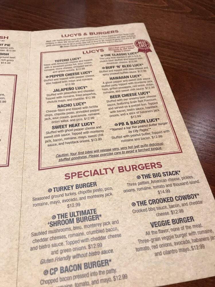 Crooked Pint Ale House - Faribault, MN menu_pic