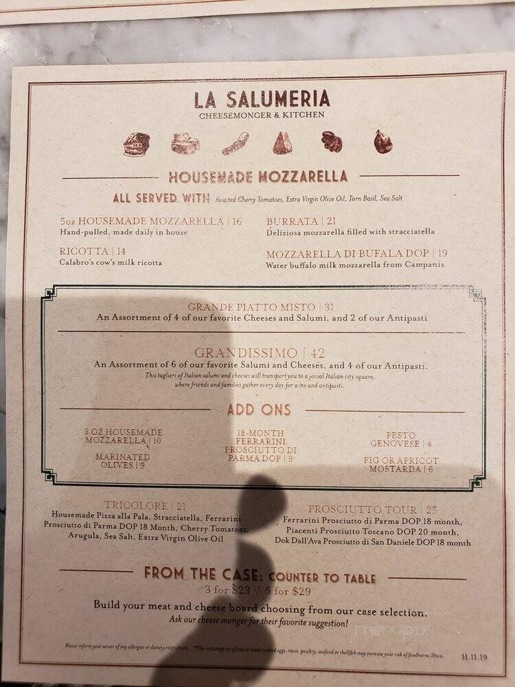 La Salumeria - Las Vegas, NV menu_pic
