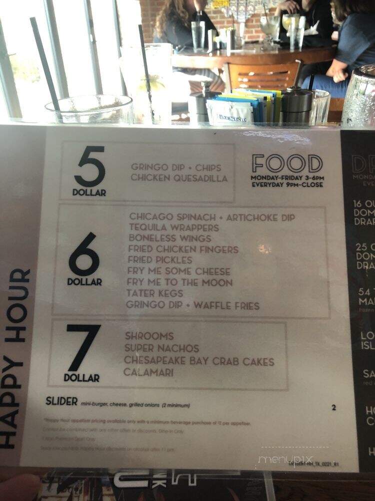 54th Street Restaurant And Drafthouse - Euless, TX menu_pic
