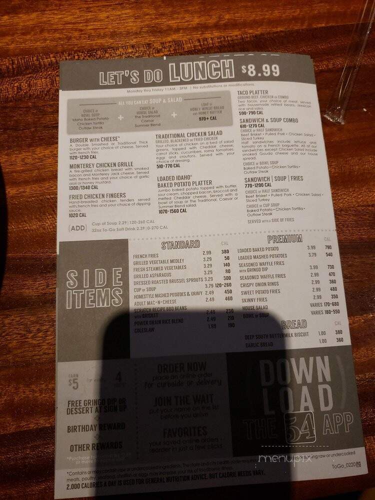 54th Street Restaurant And Drafthouse - Euless, TX menu_pic