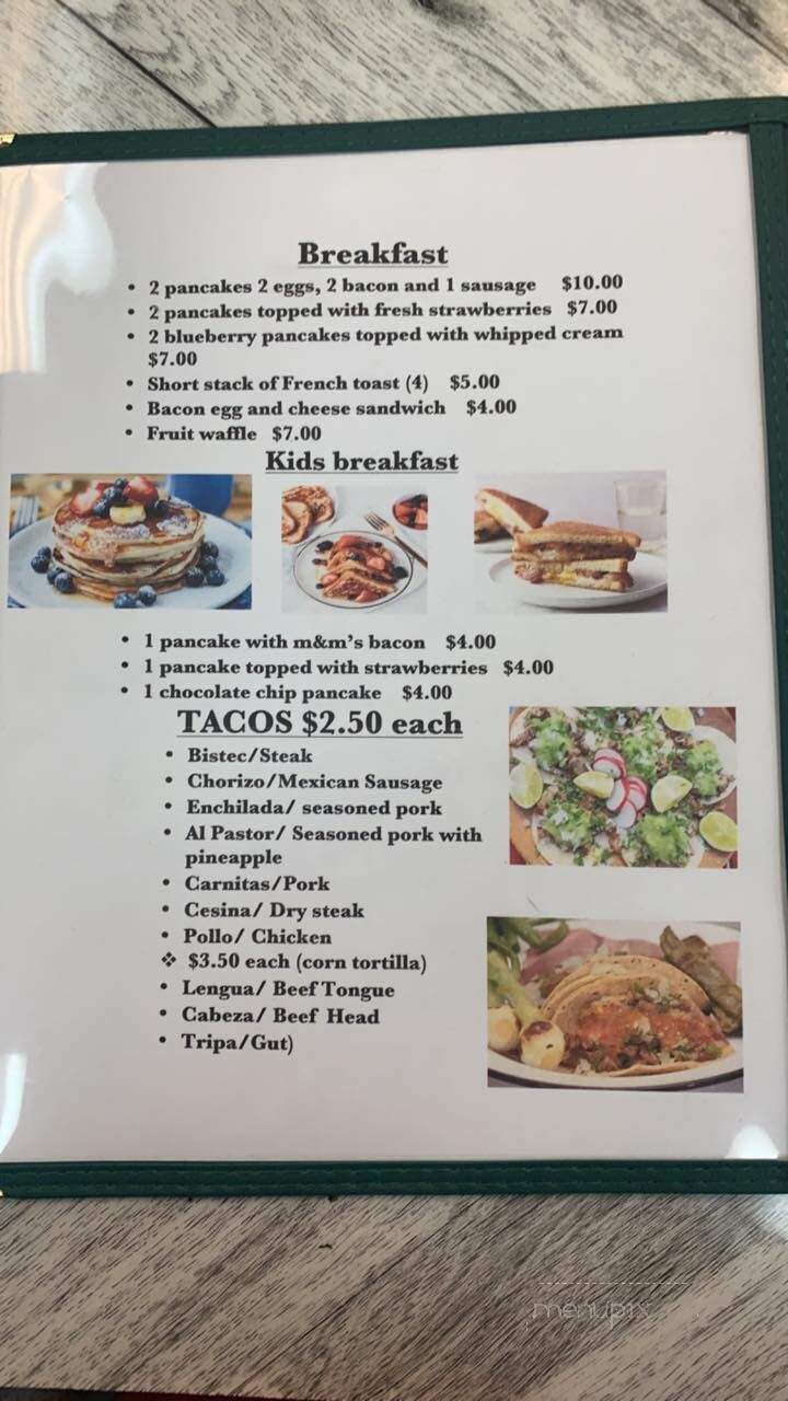 La Patrona - Franklinville, NJ menu_pic