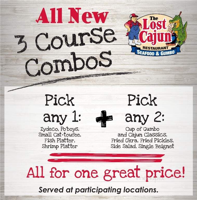 The Lost Cajun - Canon City, CO menu_pic