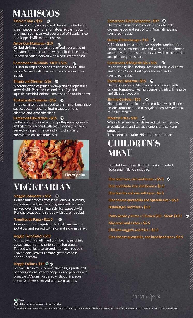 Two Compadres Taqueria Bar & Grill - Midlothian, VA menu_pic