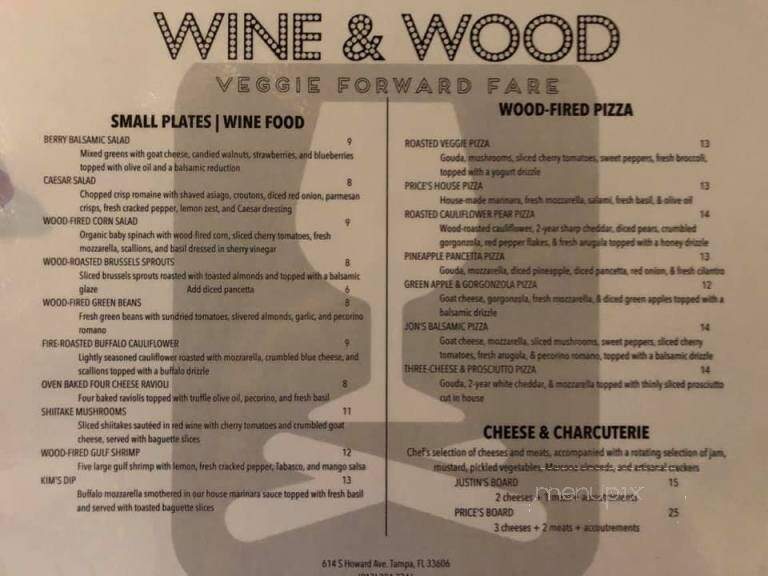 Wine & Wood - Tampa, FL menu_pic