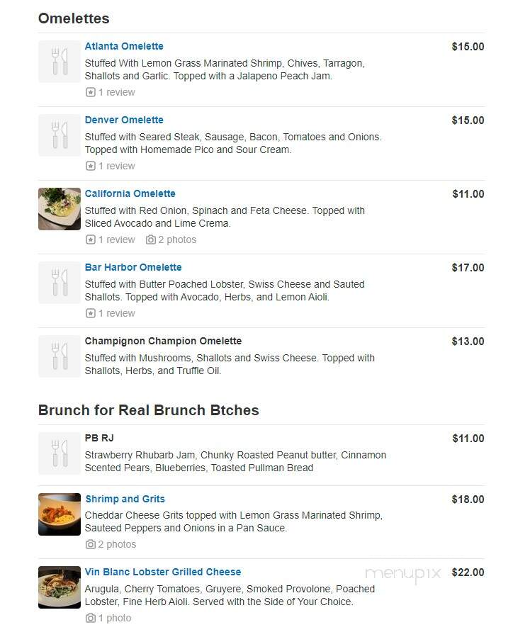 Brunch Bitch - Atlanta, GA menu_pic