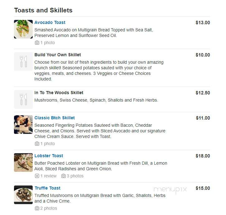 Brunch Bitch - Atlanta, GA menu_pic