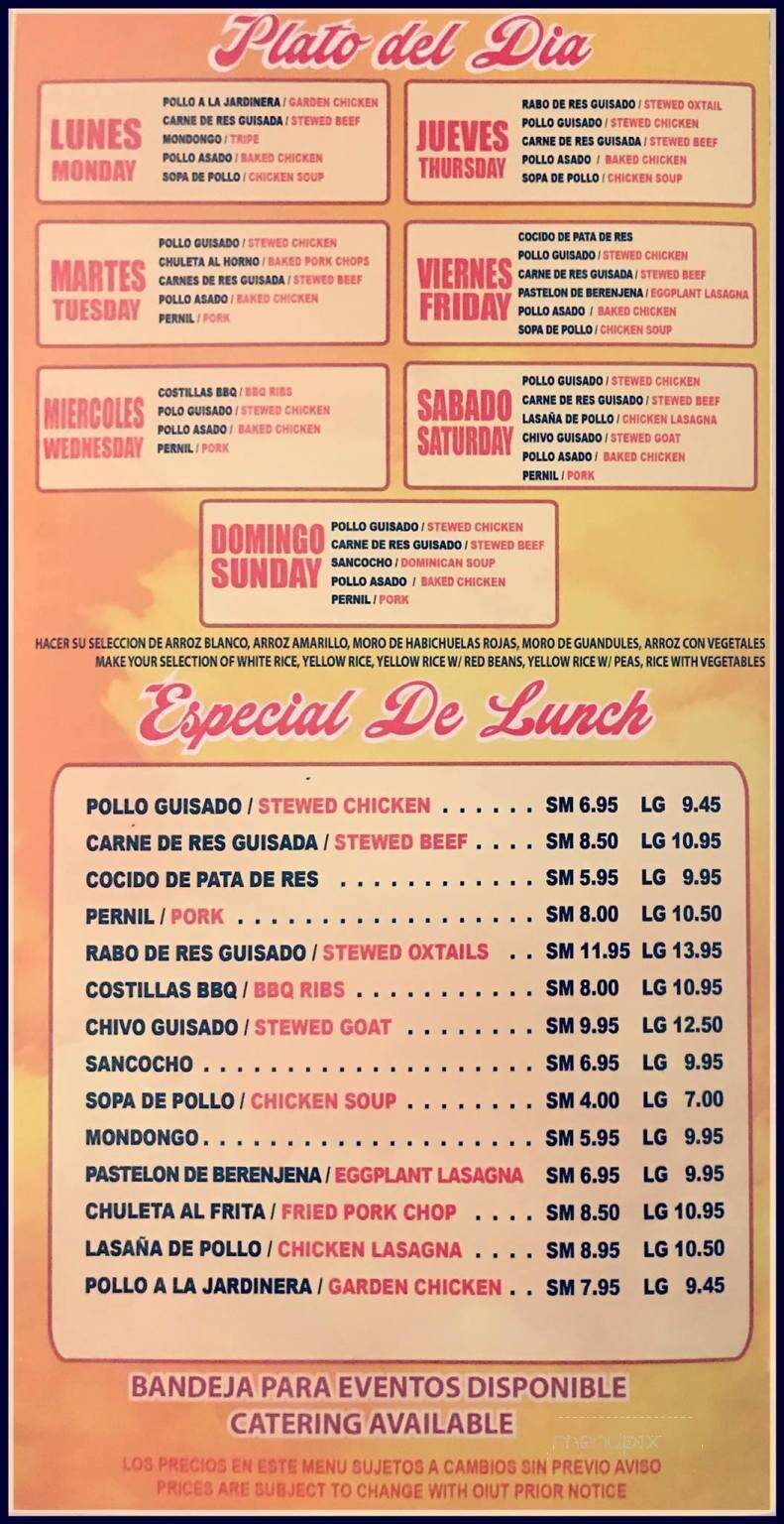 Sabor Latino WB - Wilkes-Barre, PA menu_pic