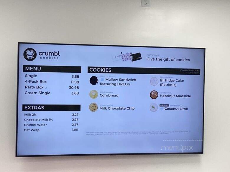 Crumbl Cookies - Pensacola, FL menu_pic