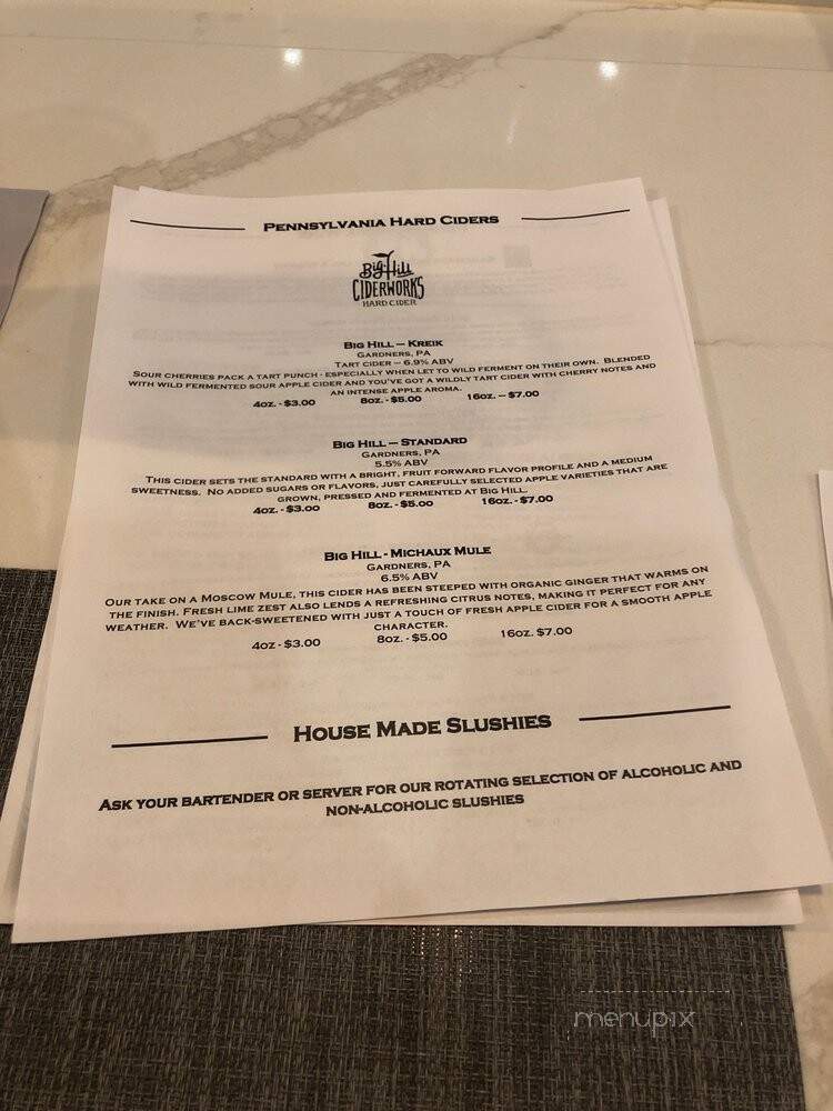 Wolf Brewing - Mechanicsburg, PA menu_pic