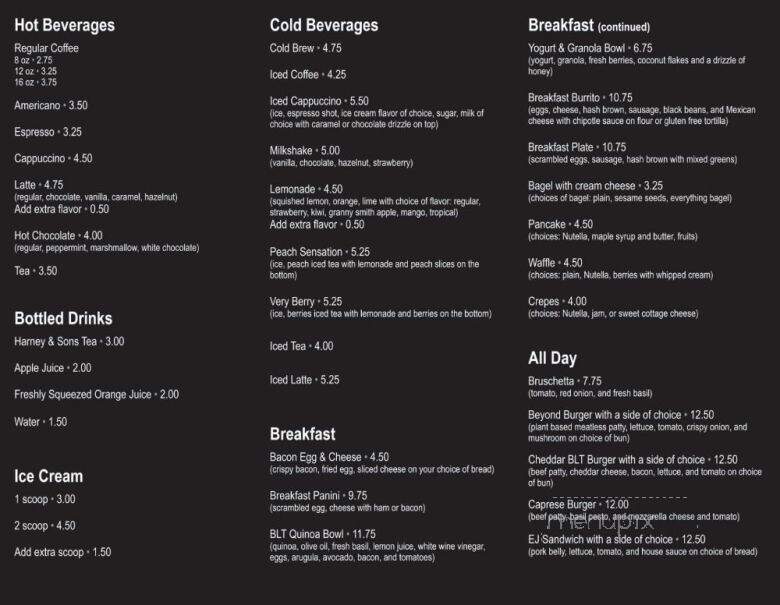Falls Village Cafe - Canaan, CT menu_pic