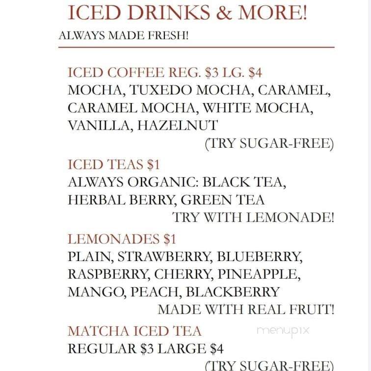 One Drop Cafe - Brawley, CA menu_pic