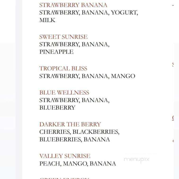 One Drop Cafe - Brawley, CA menu_pic