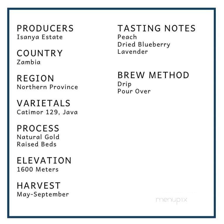 King's Gambit Coffee - Belvidere, NJ menu_pic